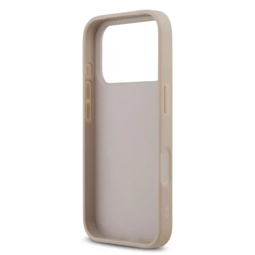 Guess PU Leather 4G Colored Ring MagSafe tok iPhone 17 Pro készülékhez rózsaszín
