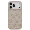 Guess PU Leather 4G Colored Ring MagSafe tok iPhone 17 Pro Max készülékhez rózsaszín