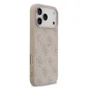 Guess PU Leather 4G Colored Ring MagSafe tok iPhone 17 Pro Max készülékhez rózsaszín
