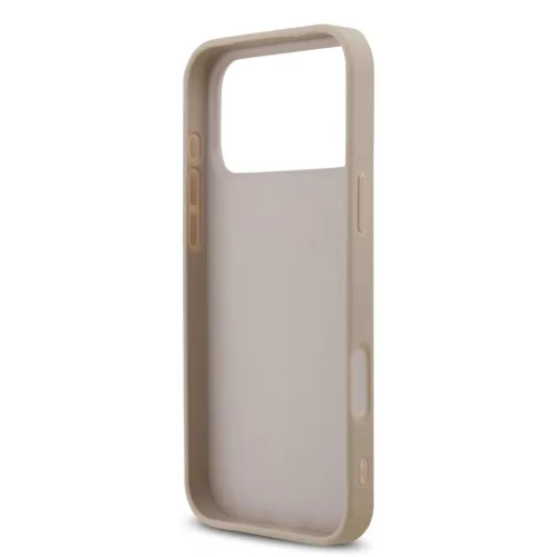 Guess PU Leather 4G Colored Ring MagSafe tok iPhone 17 Pro Max készülékhez rózsaszín