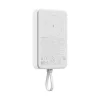 Xiaomi Mágneses Powerbank 33W 10000mAh integrált USB-C kábellel fehér