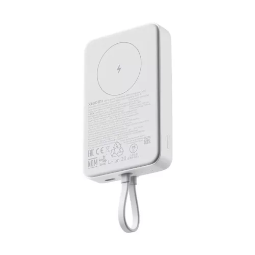 Xiaomi Mágneses Powerbank 33W 10000mAh integrált USB-C kábellel fehér