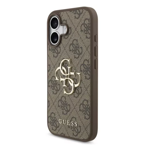 Guess PU 4G Metal Logo tok iPhone 17 készülékhez barna