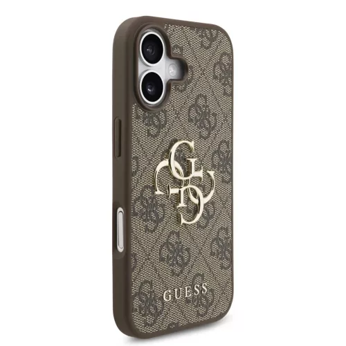 Guess PU 4G Metal Logo tok iPhone 17 készülékhez barna