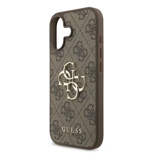 Guess PU 4G Metal Logo tok iPhone 17 készülékhez barna