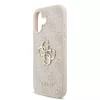 Guess PU 4G Metal Logo tok iPhone 17 készülékhez rózsaszín