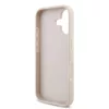 Guess PU 4G Metal Logo tok iPhone 17 készülékhez rózsaszín