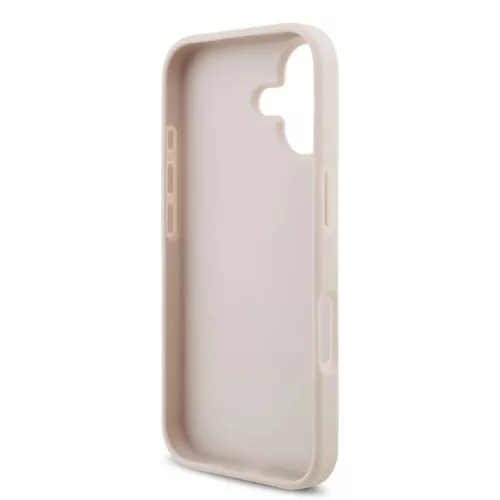 Guess PU 4G Metal Logo tok iPhone 17 készülékhez rózsaszín