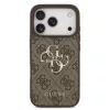 Guess PU 4G Metal Logo tok iPhone 17 Pro készülékhez barna