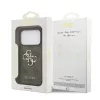 Guess PU 4G Metal Logo tok iPhone 17 Pro készülékhez barna