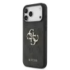 Guess PU 4G fém logós pántos tok iPhone 17 Pro Max készülékhez szürke