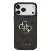 Guess PU 4G fém logós pántos tok iPhone 17 Pro Max készülékhez szürke
