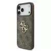 Guess PU 4G Metal Logo Strap tok iPhone 17 Pro Max készülékhez barna