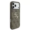 Guess PU 4G Metal Logo Strap tok iPhone 17 Pro Max készülékhez barna