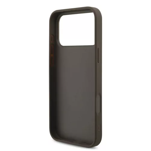Guess PU 4G Metal Logo Strap tok iPhone 17 Pro Max készülékhez barna