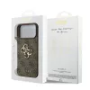Guess PU 4G Metal Logo Strap tok iPhone 17 Pro Max készülékhez barna