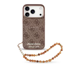   Guess PU 4G MagSafe Strap Limited Edition of 299 tok iPhone 17 Pro készülékhez barna