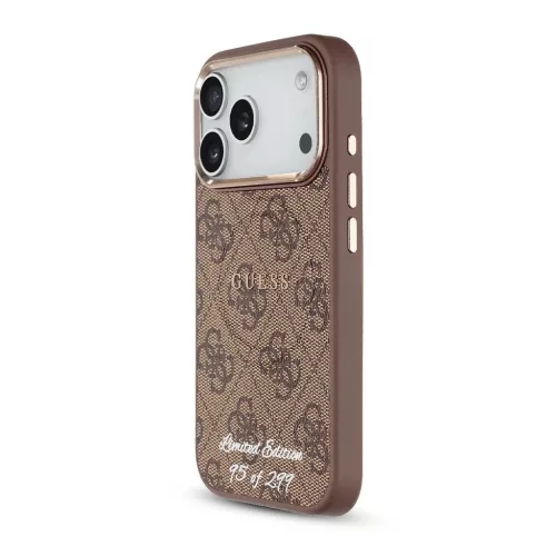 Guess PU 4G MagSafe Strap Limited Edition of 299 tok iPhone 17 Pro készülékhez barna