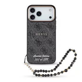   Guess PU 4G MagSafe Strap Limited Edition of 299 tok iPhone 17 Pro Max készülékhez fekete