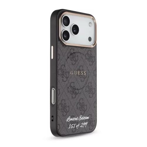 Guess PU 4G MagSafe Strap Limited Edition of 299 tok iPhone 17 Pro Max készülékhez fekete