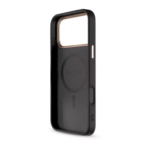 Guess PU 4G MagSafe Strap Limited Edition of 299 tok iPhone 17 Pro Max készülékhez fekete