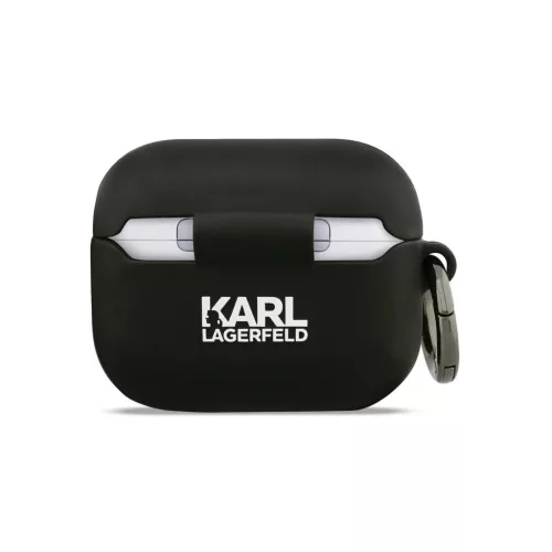 Karl Lagerfeld 3D Logo NFT Karl Head szilikon tok AirPods Pro 3 készülékhez fekete