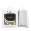 Guess PU 4G Classic Logo Pearl Strap tok AirPods Pro 3 készülékhez fekete