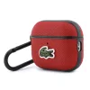 Lacoste Petit Pique Croc Logo Patch tok AirPods Pro 3 készülékhez piros
