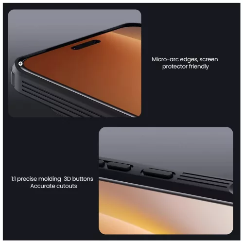 Nillkin CamShield PRO kemény tok Honor Magic 8 Pro készülékhez fekete