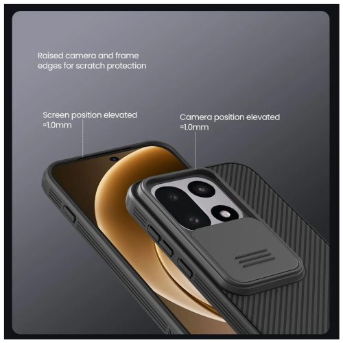 Nillkin CamShield PRO kemény tok OnePlus 15 készülékhez fekete