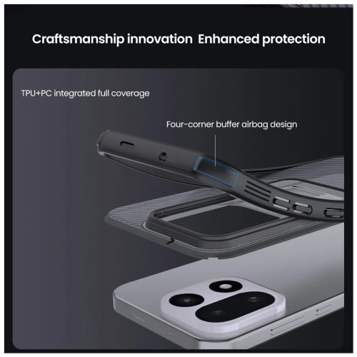 Nillkin CamShield PRO merev tok for OnePlus 15 készülékhez átlátszó fekete