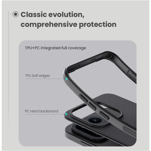 Nillkin Super Frosted PRO tok OnePlus 15 készülékhez fekete