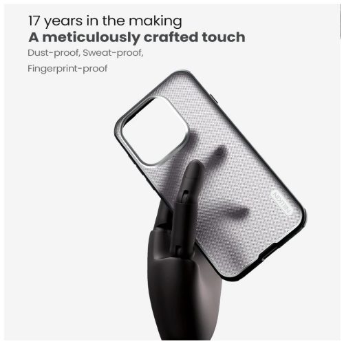 Nillkin Super Frosted PRO hátlap tok OnePlus 15 készülékhez átlátszó fekete