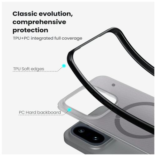 Nillkin Super Frosted PRO Mágneses Tok OnePlus 15 készülékhez átlátszó fekete