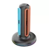 iPega SW2052 töltőállomás RGB világítással JoyCon kontrollerekhez, Nintendo Switch 2 készülékhez, fekete (hibás csomagolás)