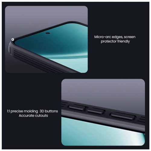 Nillkin CamShield PRO kemény tok Xiaomi Redmi Note 15 Pro+ 5G készülékhez átlátszó fekete