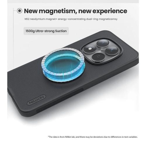 Nillkin Super Frosted PRO mágneses háttértok Xiaomi Redmi Note 15 Pro 5G készülékhez fekete