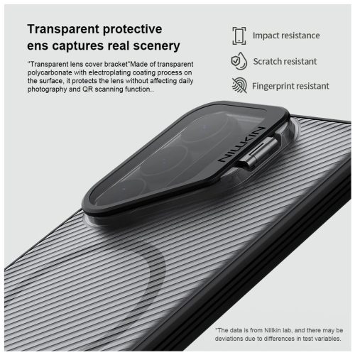 Nillkin CamShield Prop Magnetic (Transparent Lens) tok Samsung Galaxy S26 Ultra készülékhez átlátszó fekete