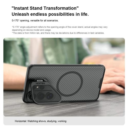 Nillkin CamShield Prop Magnetic (Transparent Lens) tok Samsung Galaxy S26 Ultra készülékhez átlátszó fekete