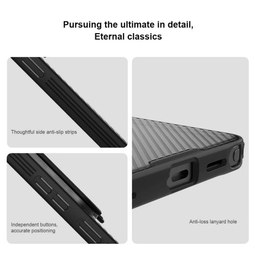 Nillkin CamShield Prop Magnetic (Transparent Lens) tok Samsung Galaxy S26 Ultra készülékhez átlátszó fekete