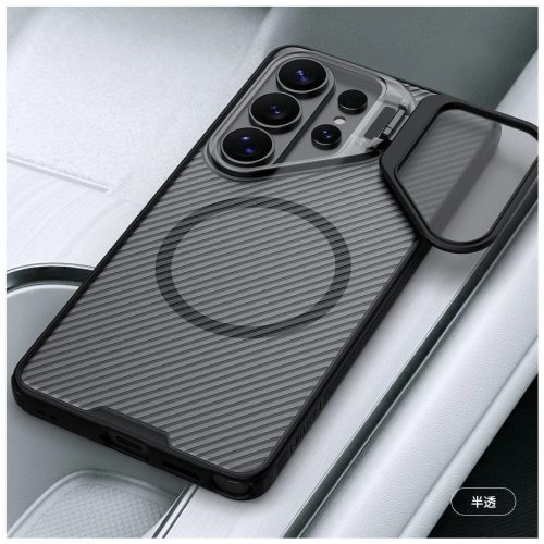 Nillkin CamShield Prop Magnetic (Transparent Lens) tok Samsung Galaxy S26 Ultra készülékhez átlátszó fekete