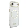 Guess IML Glitter Script Strap MagSafe tok iPhone Air készülékhez átlátszó