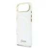 Guess IML Glitter Script Strap MagSafe tok iPhone Air készülékhez átlátszó