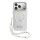 Guess IML Glitter Script Strap MagSafe tok iPhone 17 Pro készülékhez átlátszó