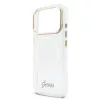 Guess IML Glitter Script Strap MagSafe tok iPhone 17 Pro készülékhez átlátszó