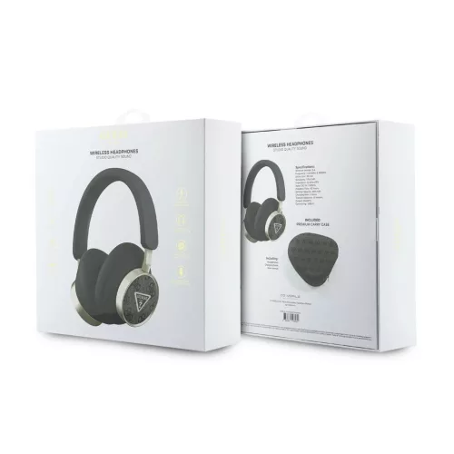 Guess PU 4G Triangle Logo ENC vezeték nélküli fejhallgató fekete