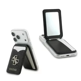 Guess PU 4G Mirror MagSafe Cardslot Tartó fekete