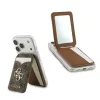 Guess PU 4G Mirror MagSafe Cardslot állvány barna