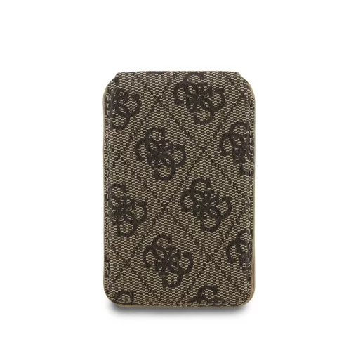 Guess PU 4G Mirror MagSafe Cardslot állvány barna