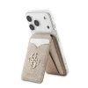 Guess PU 4G Mirror MagSafe Cardslot Stand tok rózsaszín